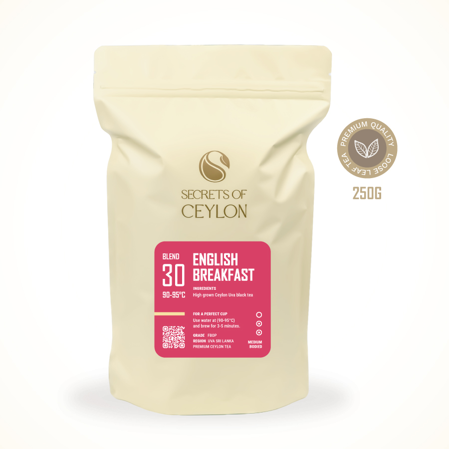 English Breakfast FBOP Dimbulla Wholesale loose tea pack